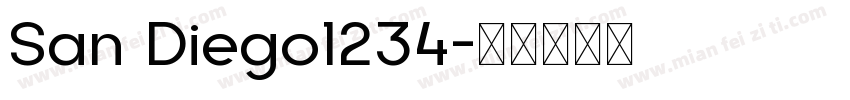 San Diego1234字体转换